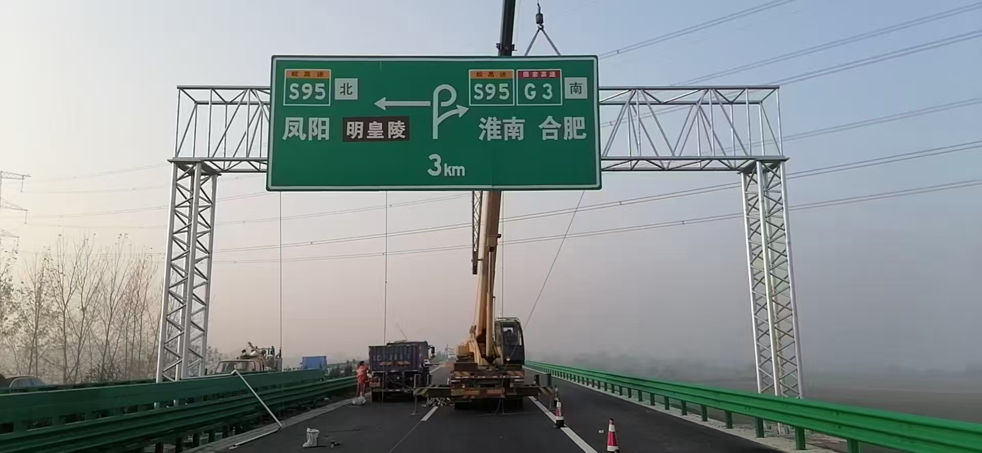 孝感市八角杆桥梁限高架 - 方案